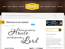 Tablet Screenshot of michaelpeck.org